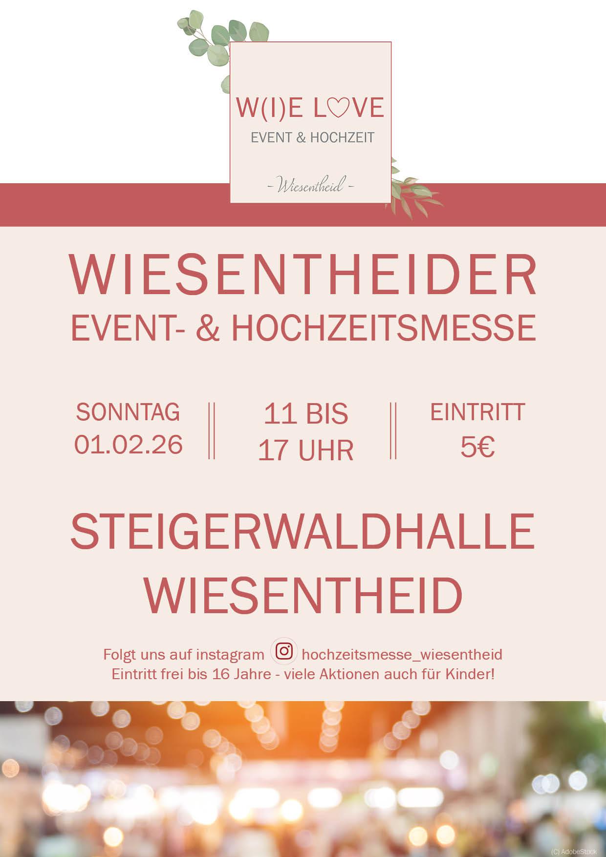 Hochzeitsmesse Unterfranken Wiesentheid 01.02.26