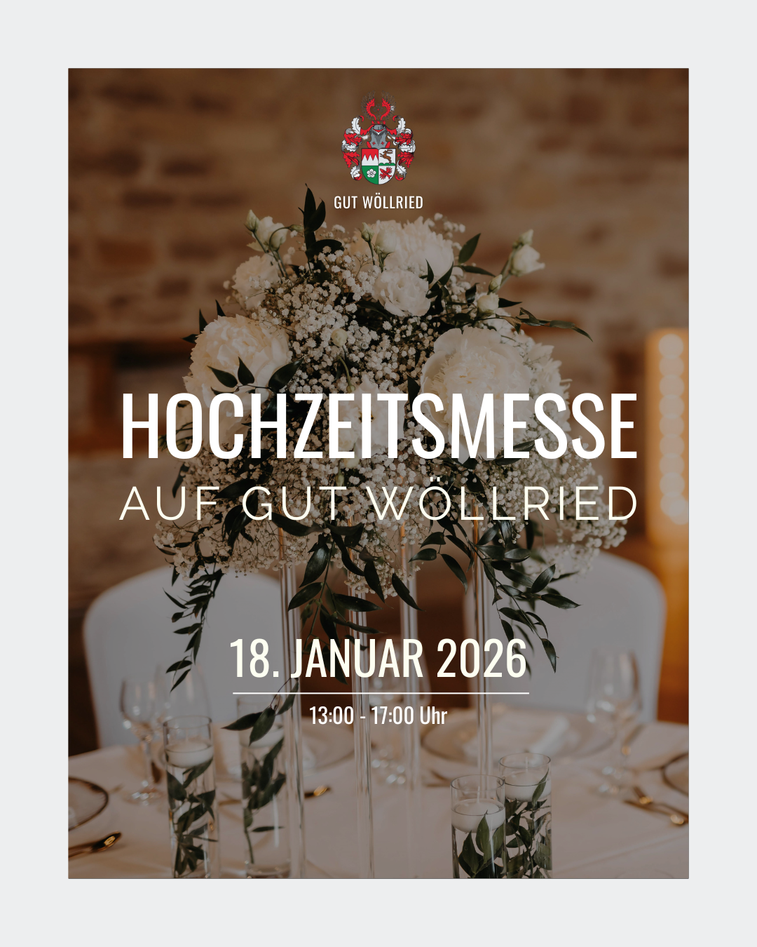 Hochzeitsmesse Würzburg 2026 Gut Wöllried 15.01.2026