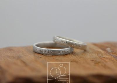 Ringe, von Harry Potter inspiriert, aus Platin und Weissgold.